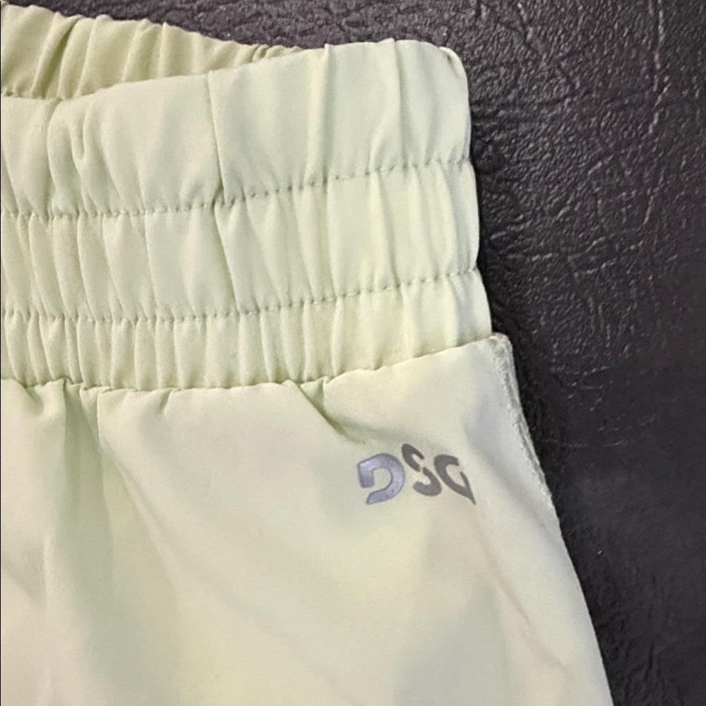 DSG Girls Sz L (14) Light Celery Green Athletic Shorts with Elastic Waistband
